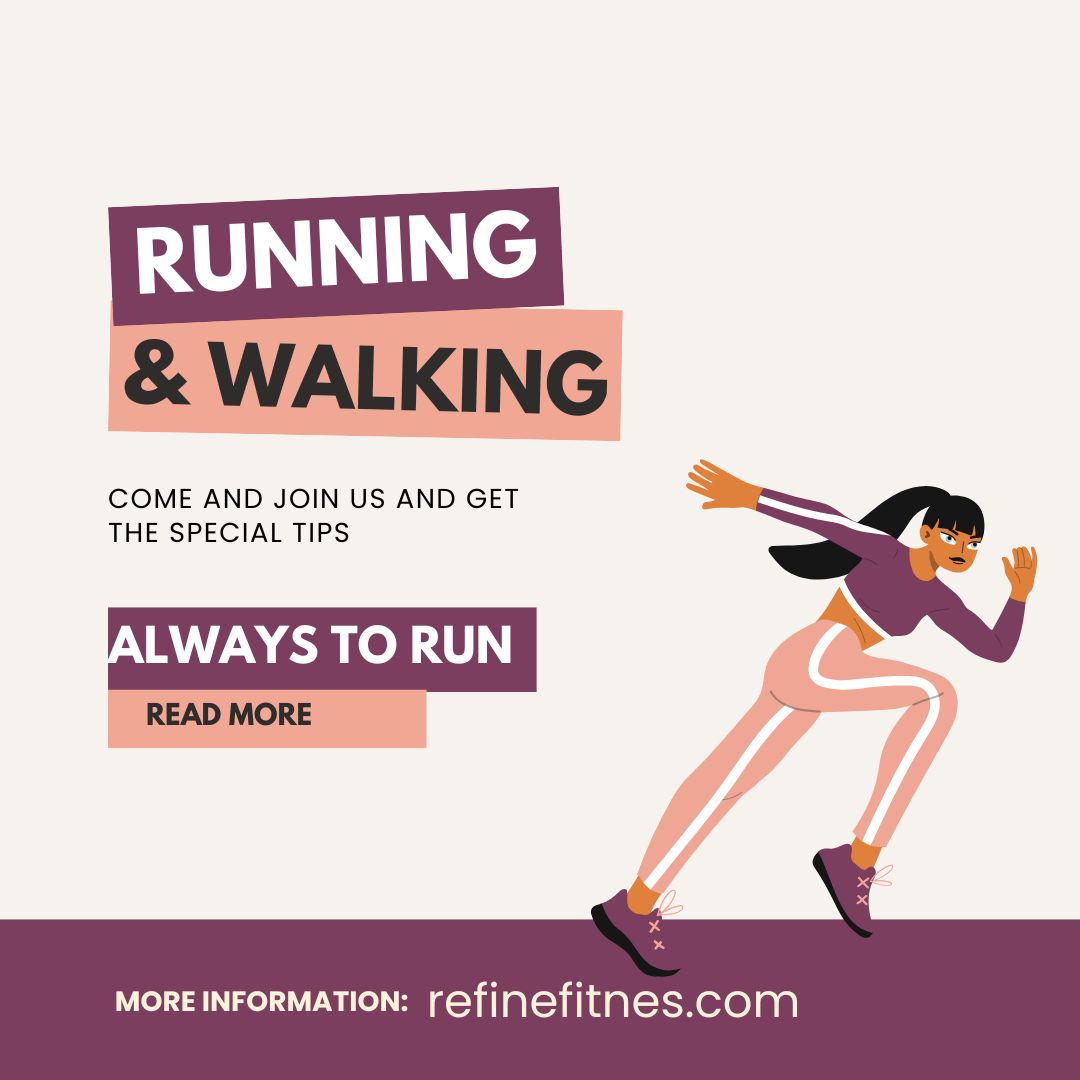 What does it mean to use the running and walking method?